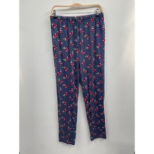 Goat USA Lounge Pants Mens Santa Printed Drawstring Waist NWT